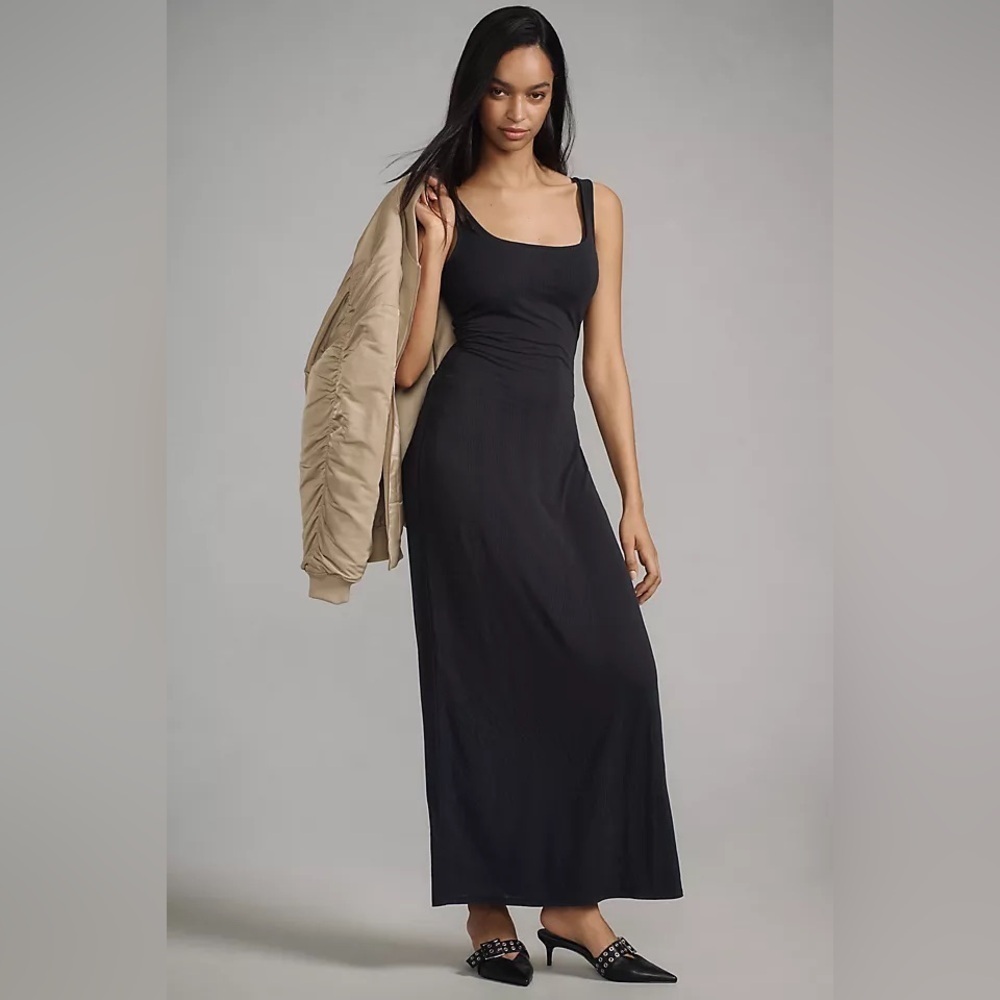 NWT! Black By Anthropologie Knit Maxi Dress - Multiple Sizes 🏀🐉🦕